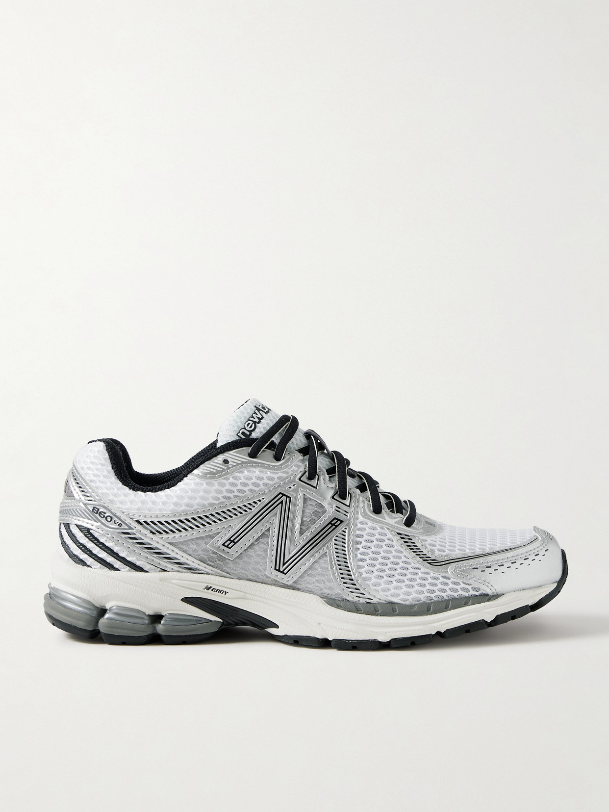 New Balance - 860v2 Leather-trimmed Mesh Sneakers - White