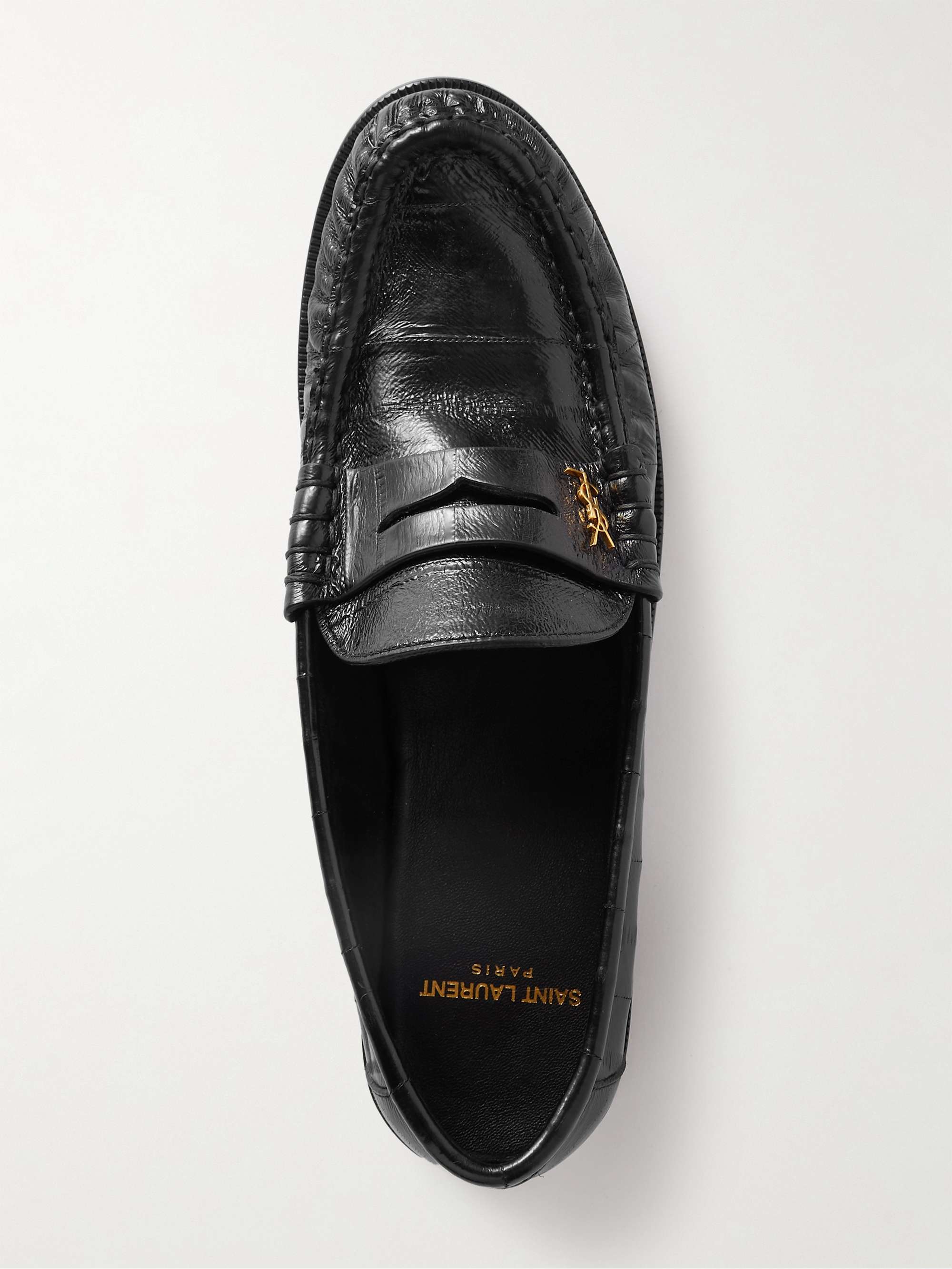 SAINT LAURENT Leather loafers