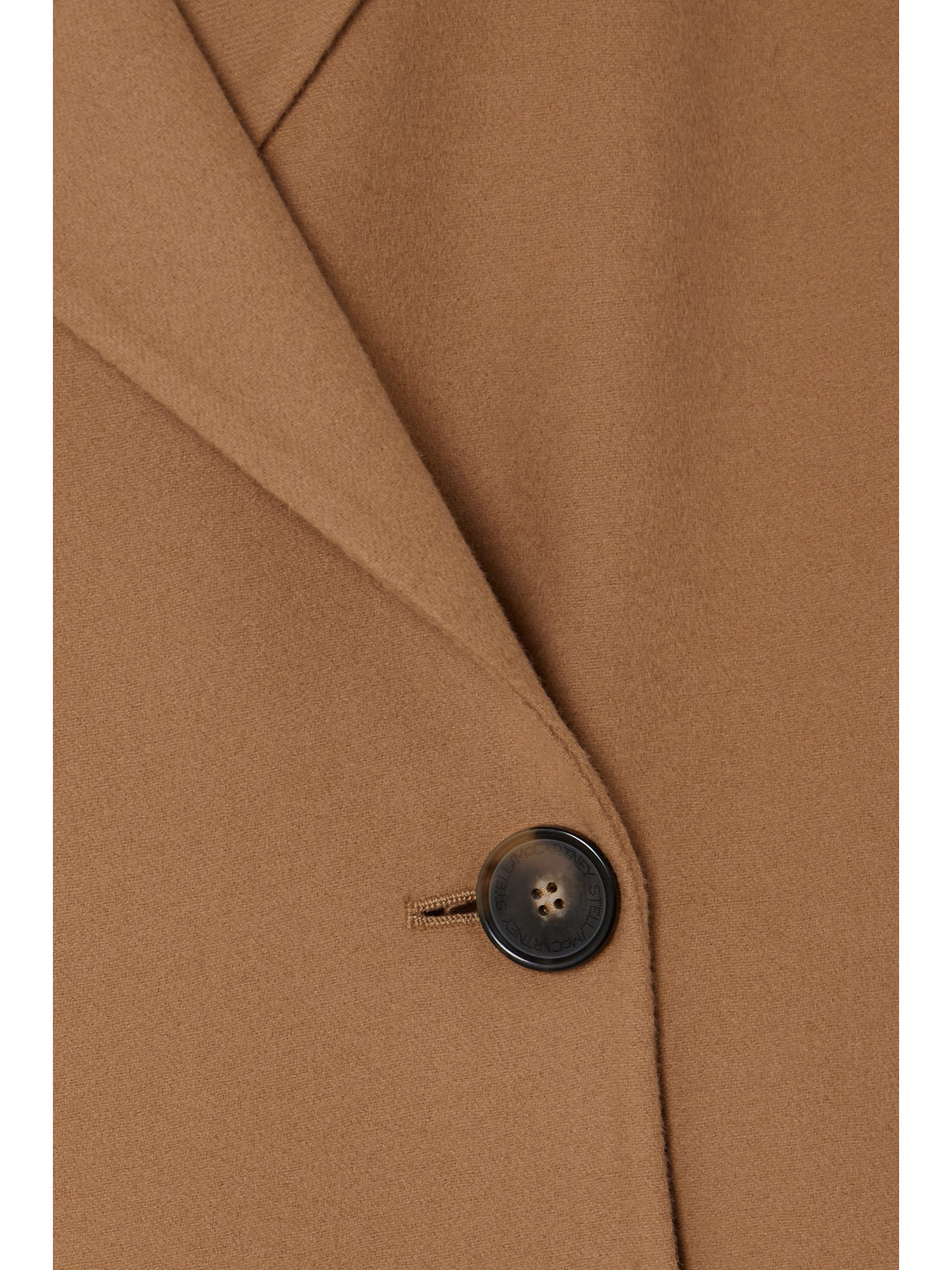 Stella Mccartney Iconic Double-breasted Wool Coat In Brown