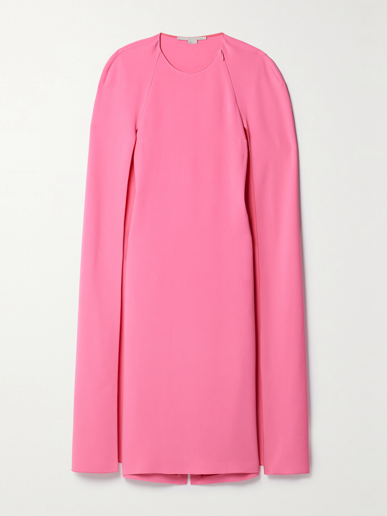 Stella McCartney + Net Sustain Cape-effect Crepe Midi Dress - Pink
