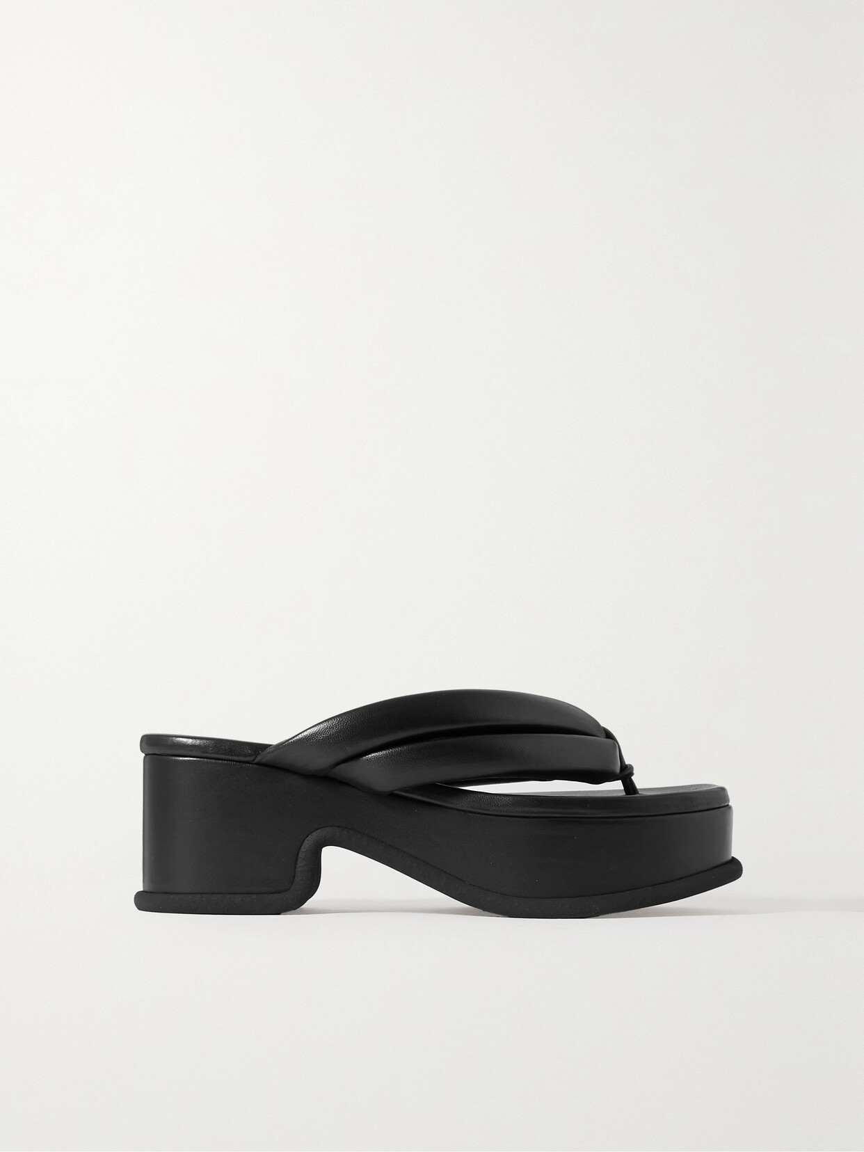 Shop Dries Van Noten Leather Platform Sandals In Black