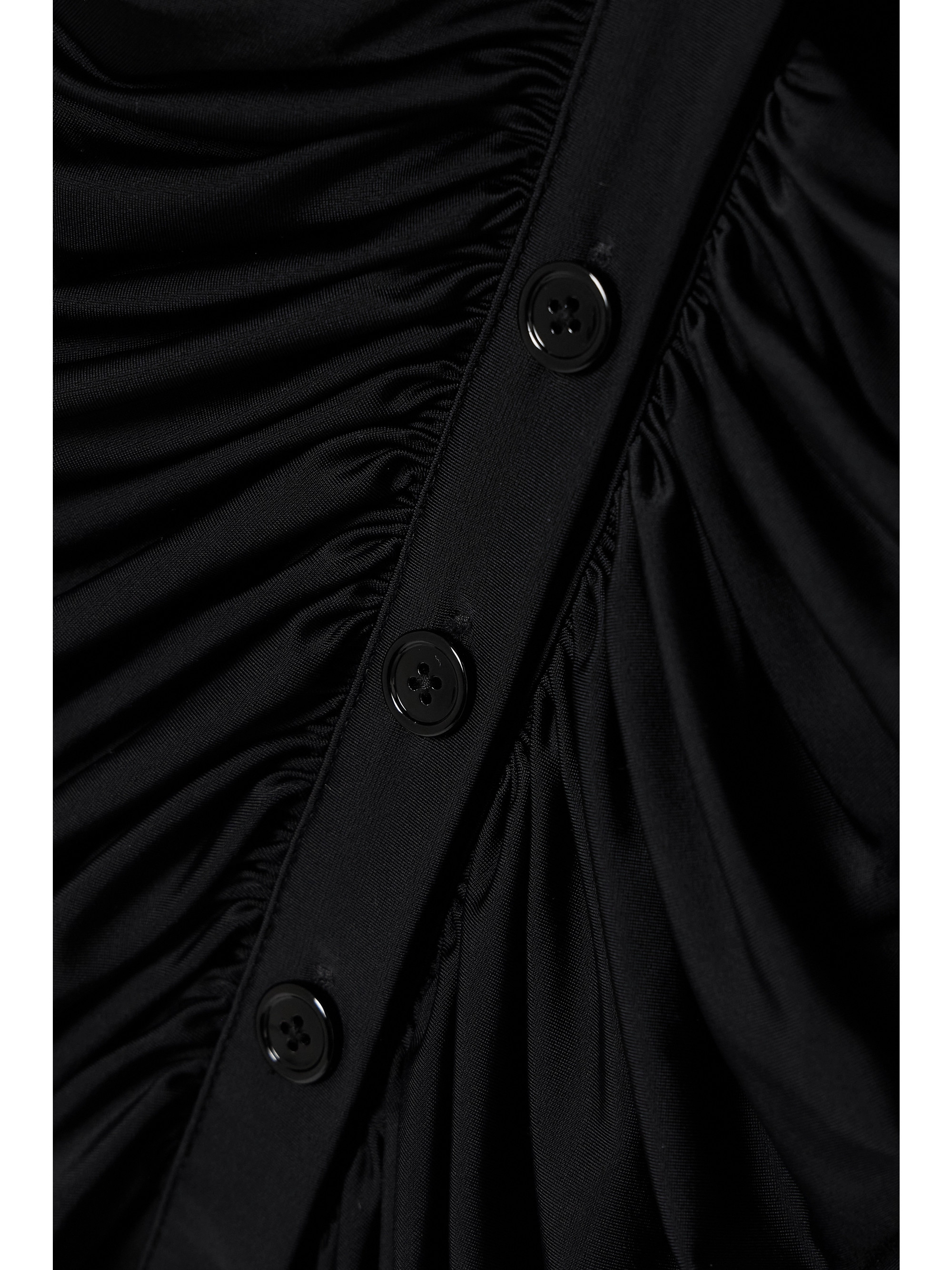 self-portrait Cutout ruched stretch-jersey midi dress
