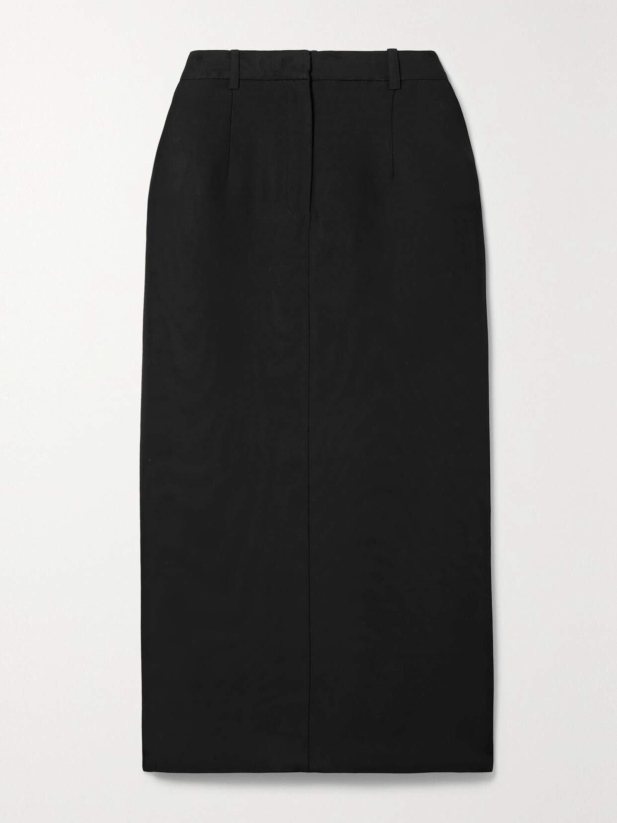 Co Wool Midi Skirt In Black