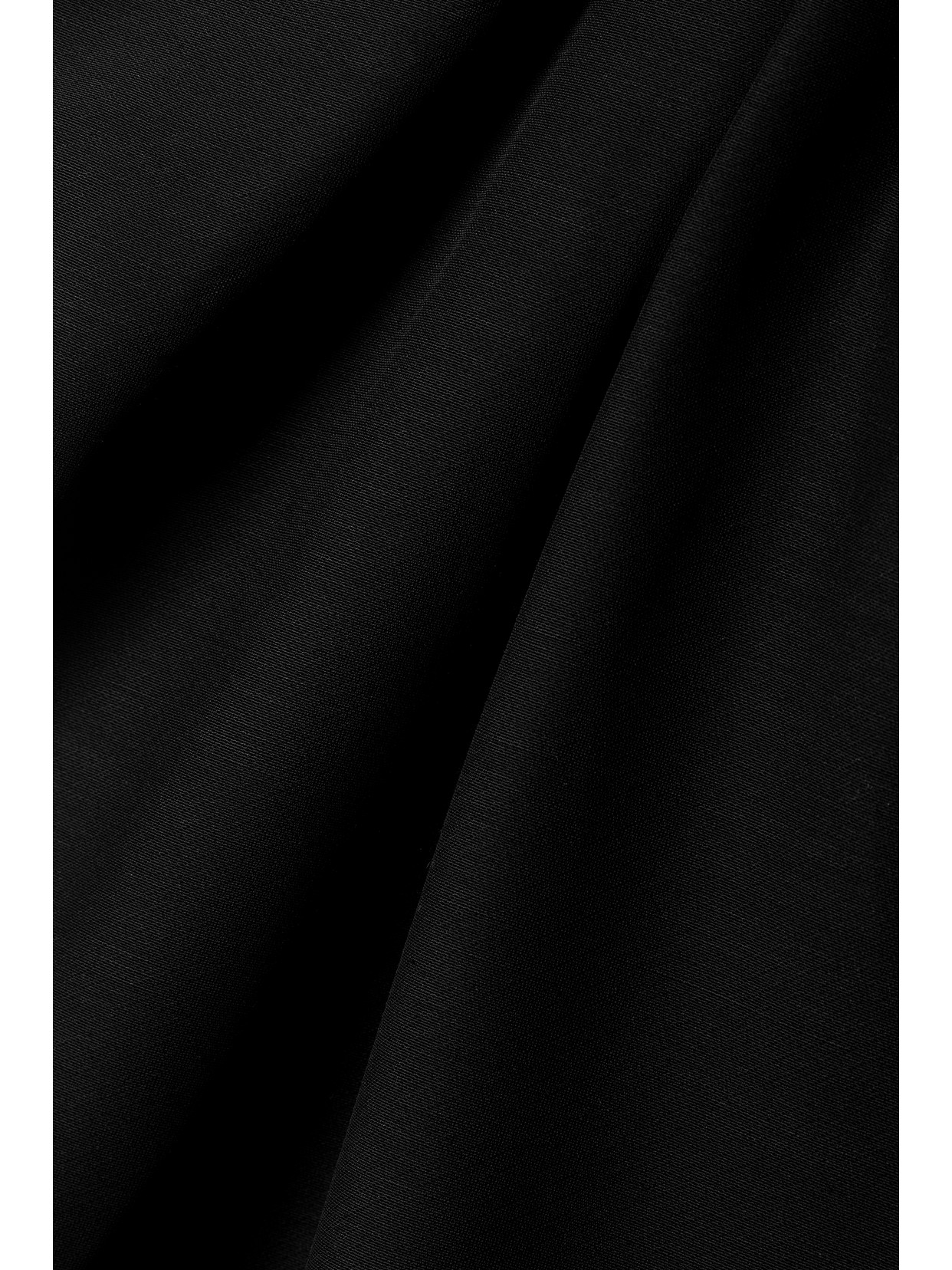 Co Strapless Gathered Crepe Top In Black
