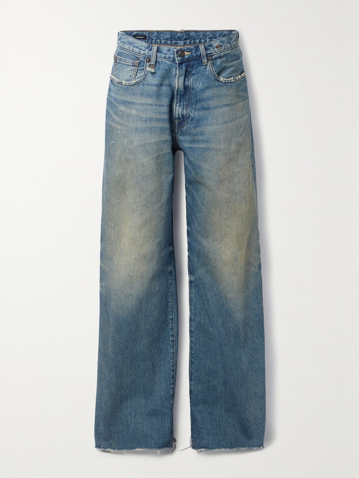 R13 D'arcy Distressed Boyfriend Jeans In Blue