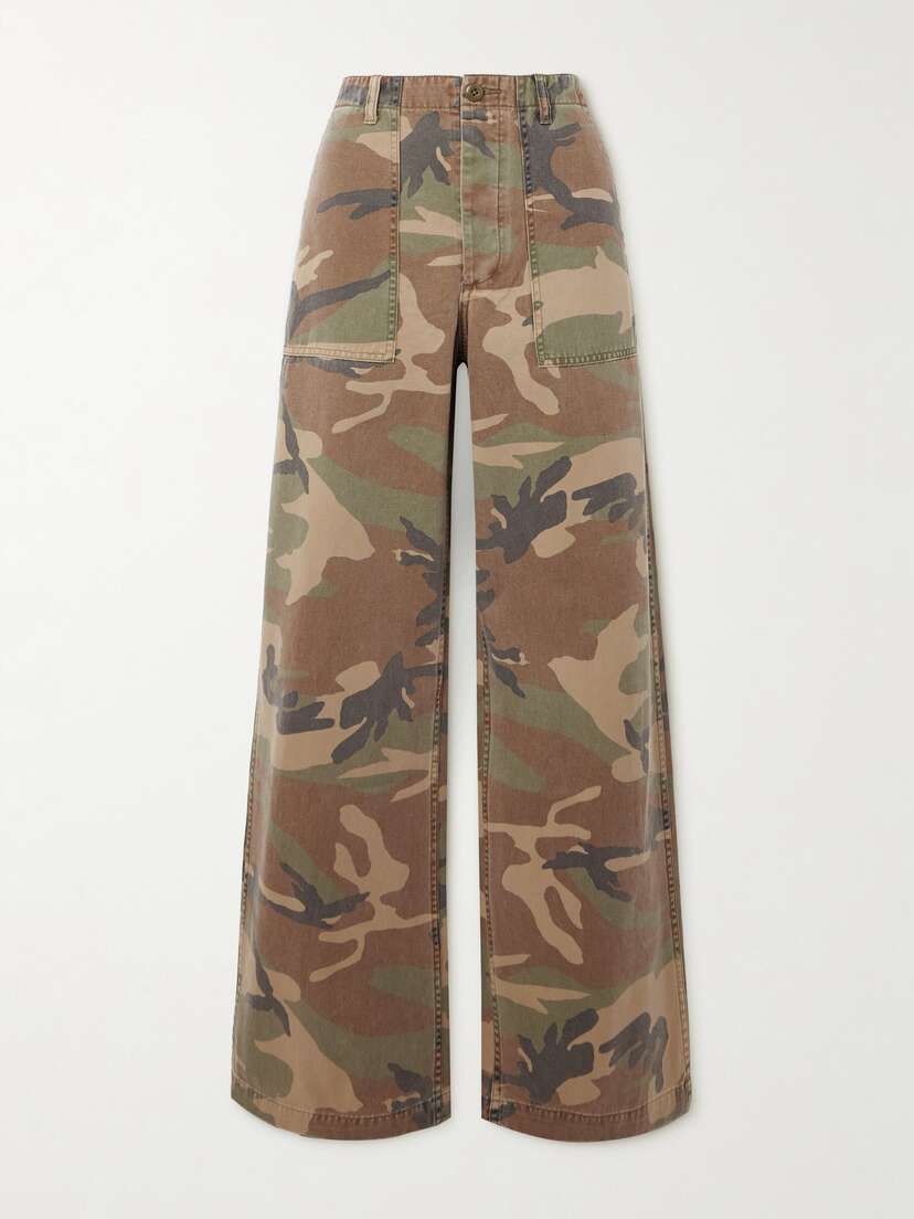 R13 Camouflage-print Cotton-twill Pants