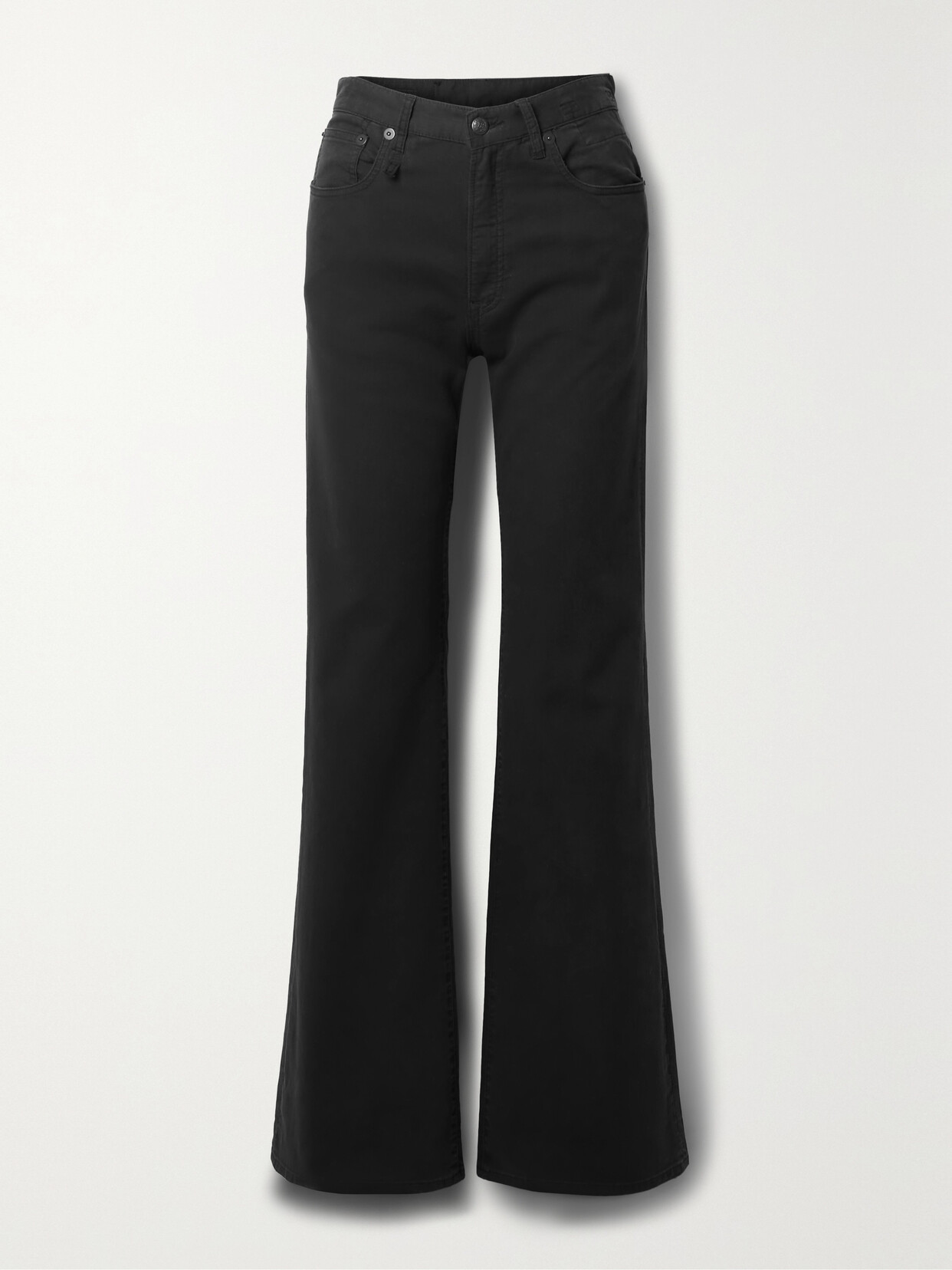 R13 - Jane Cotton-blend Corduroy Straight-leg Pants - Black