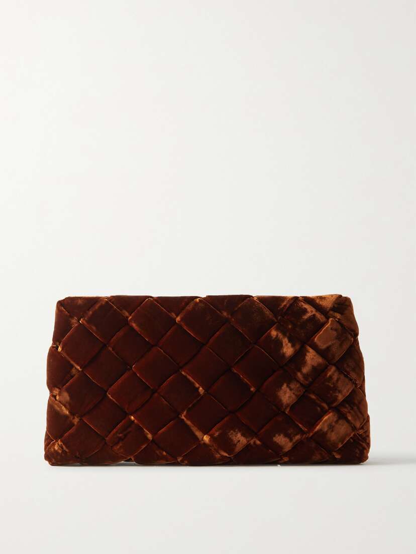 Loeffler Randall Aviva Woven Velvet Clutch