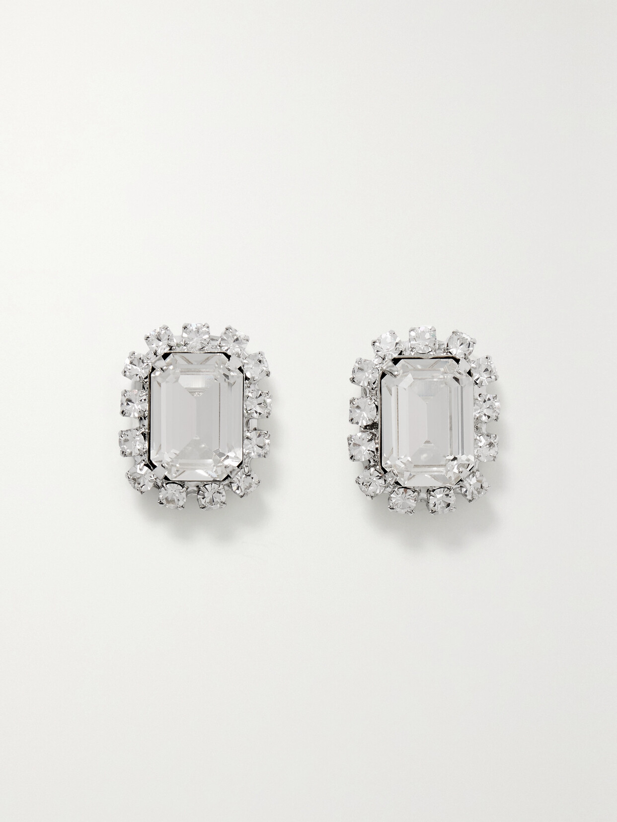 Jennifer Behr - Diana Silver-plated Crystal Earrings - One size