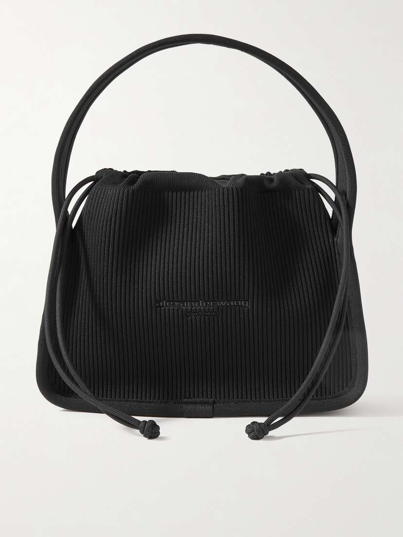 Alexander Wang Ryan Small Appliquéd Ribbed-knit Tote