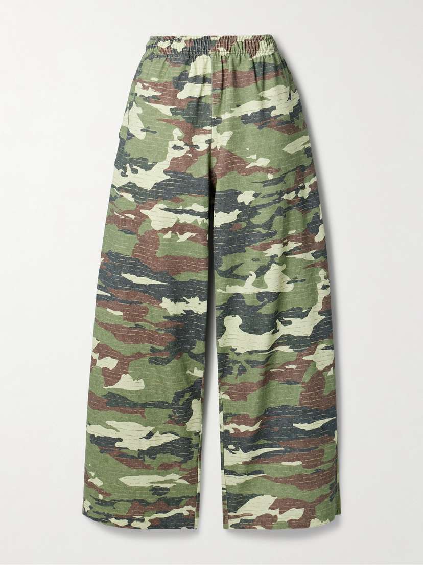 Acne Studios Printed Organic Cotton-jersey Track Pants