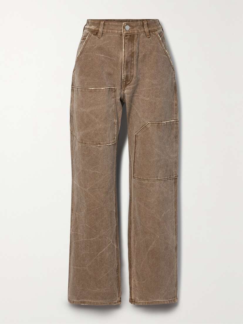Acne Studios Distressed Cotton-canvas Pants