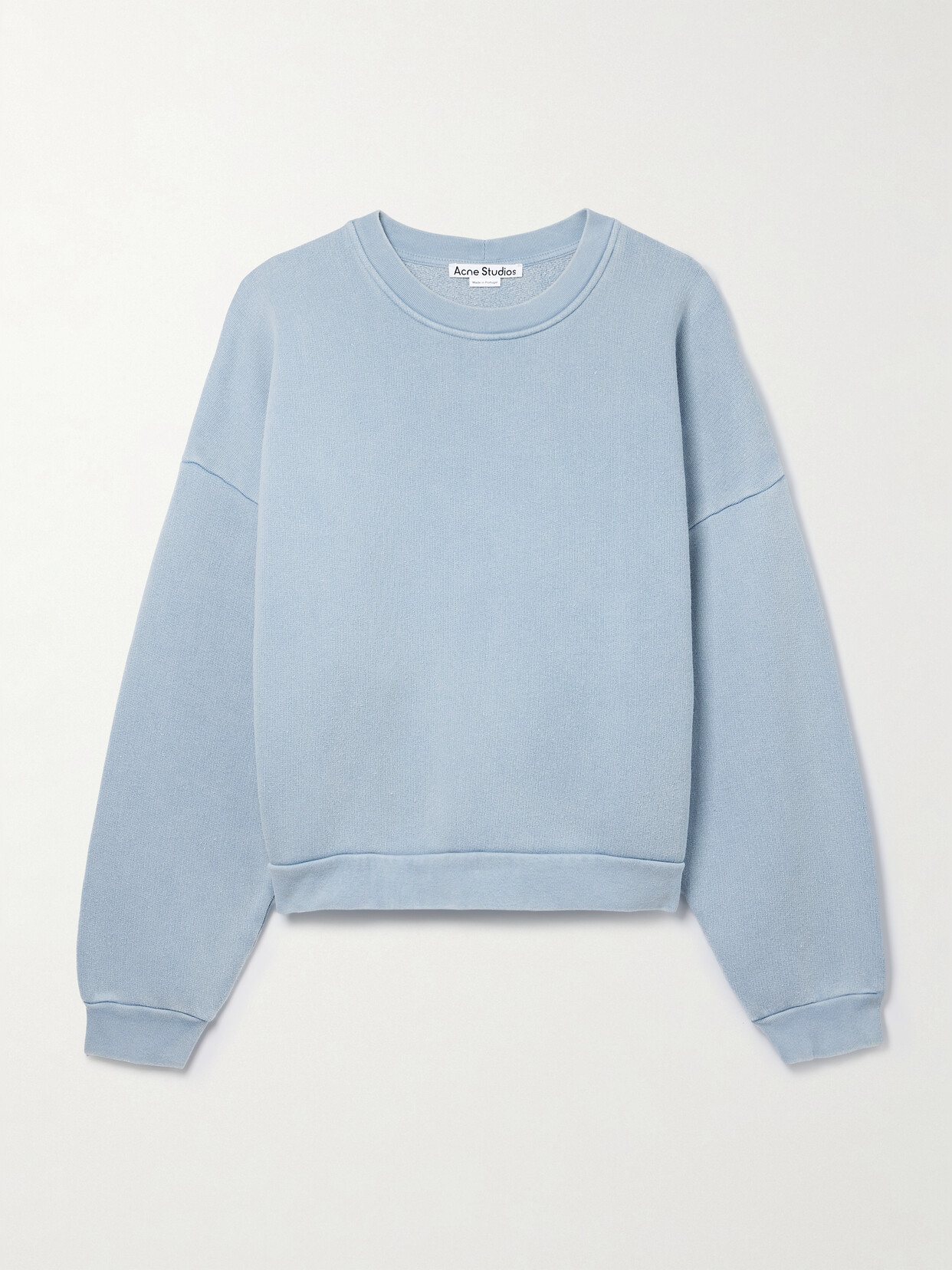 Acne Studios - Oversized Organic Cotton Sweatshirt - Blue