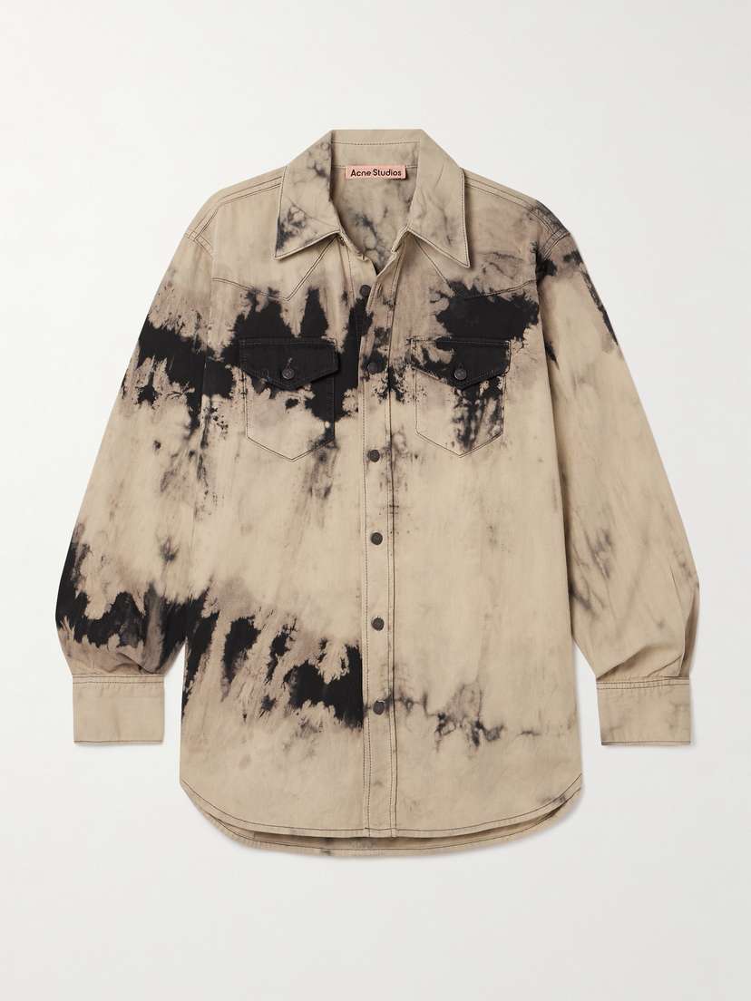 Acne Studios Oversized Tie-dyed Denim Shirt - EU 40