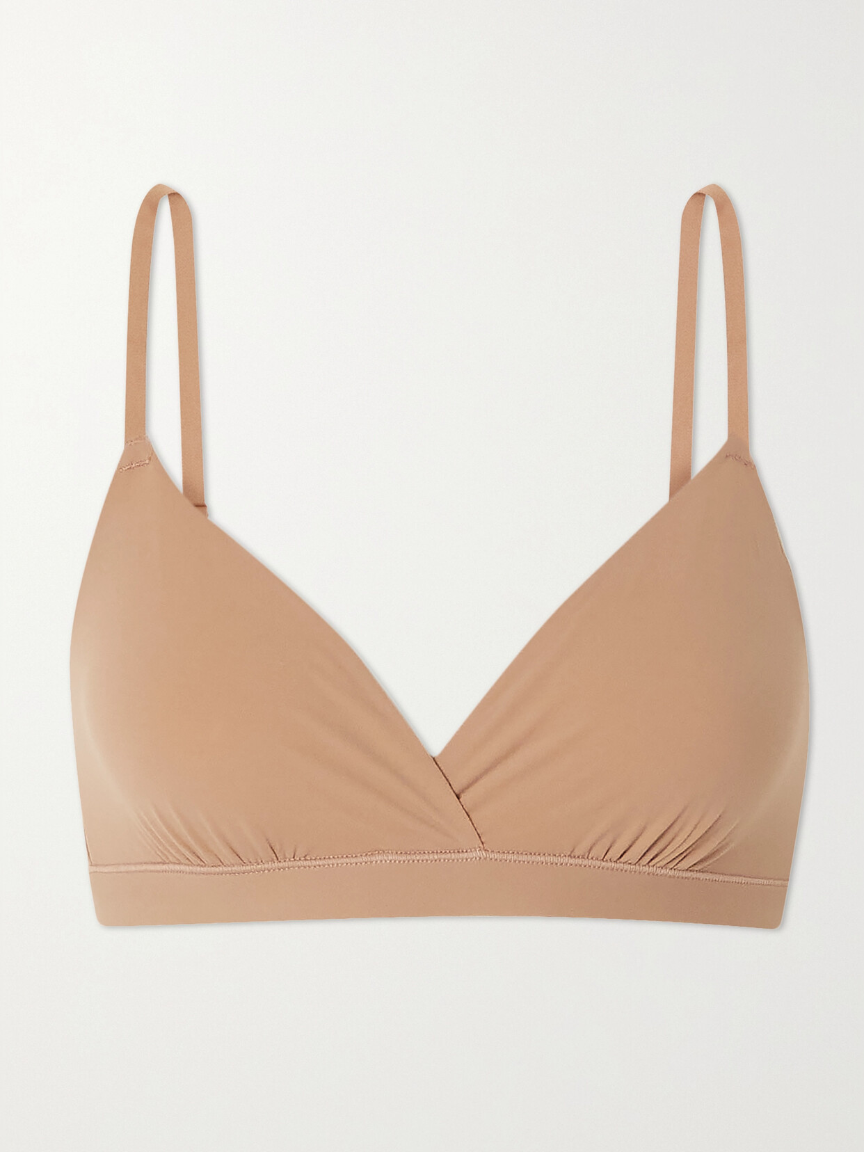 Skims Fits Everybody Crossover Bralette In Brown