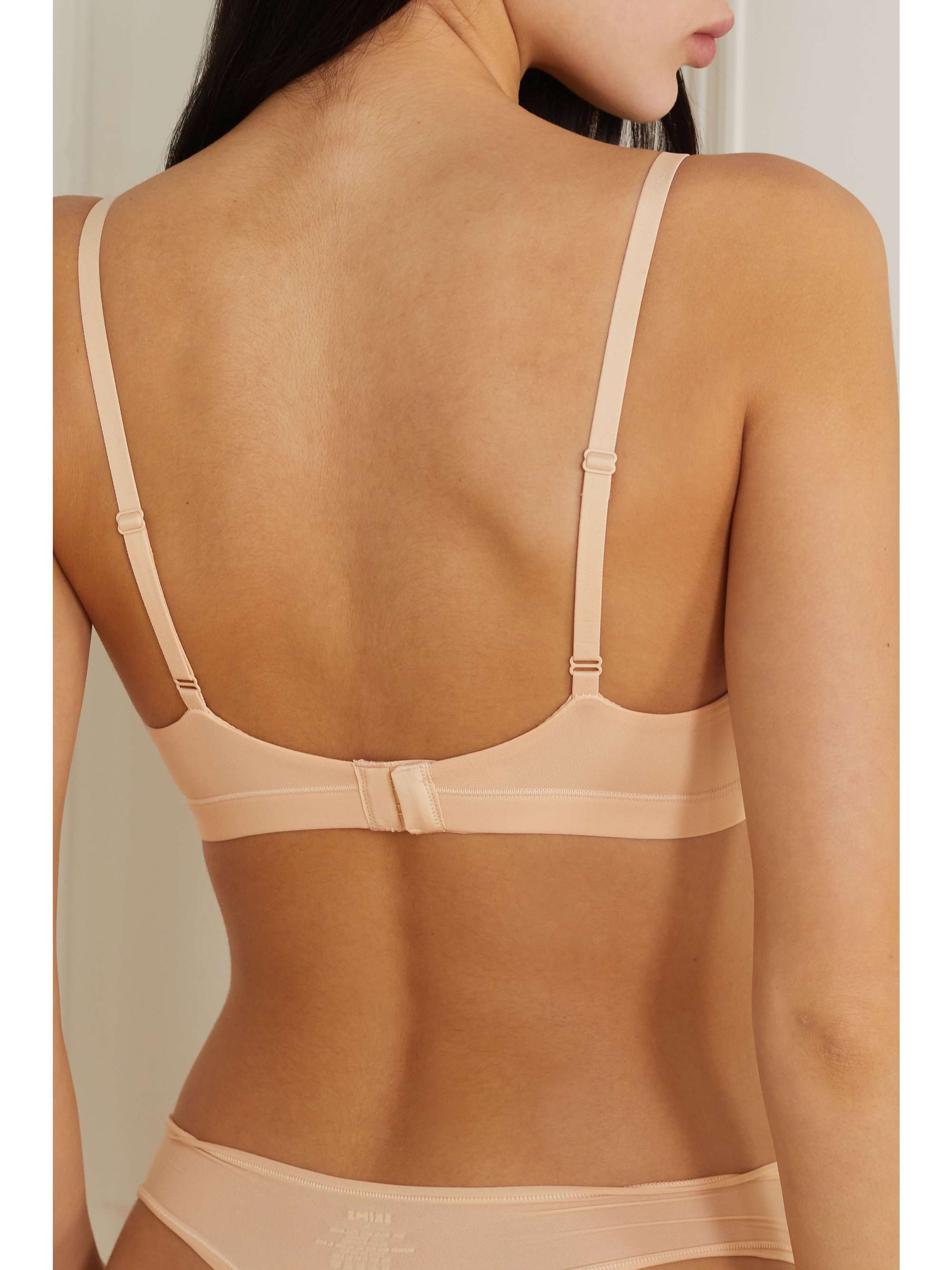 SKIMS Fits Everybody wrap-effect triangle bralette - Oxide