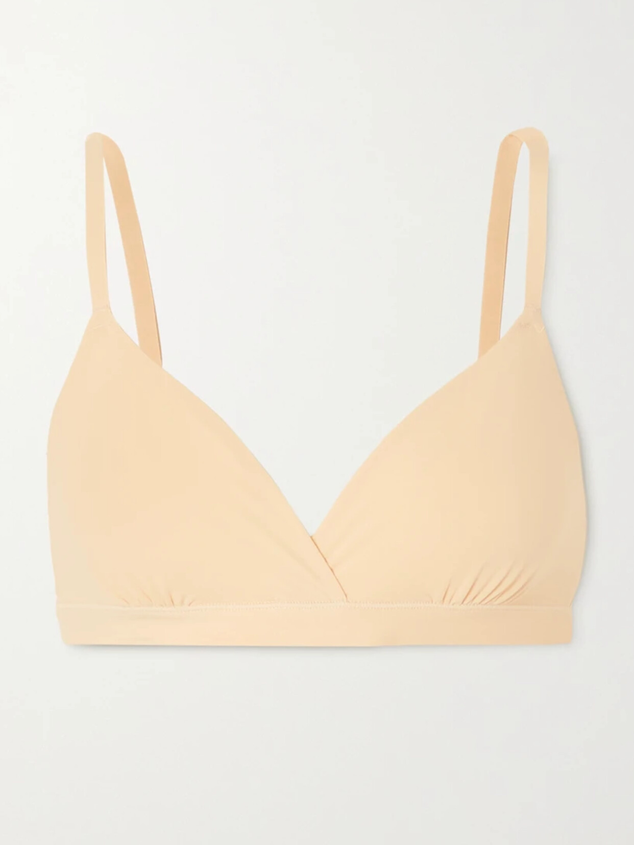 Skims Fits Everybody Crossover Bralette In Neutrals