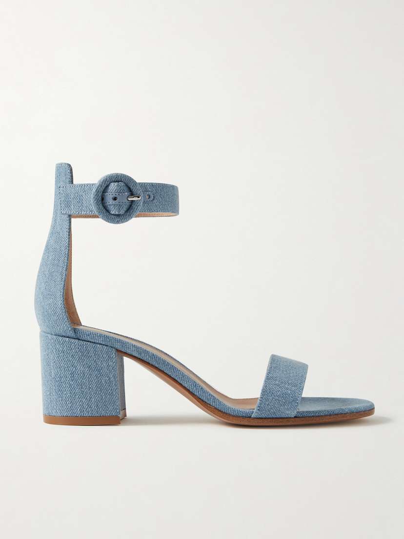Gianvito Rossi Versilia 60 Denim Sandals
