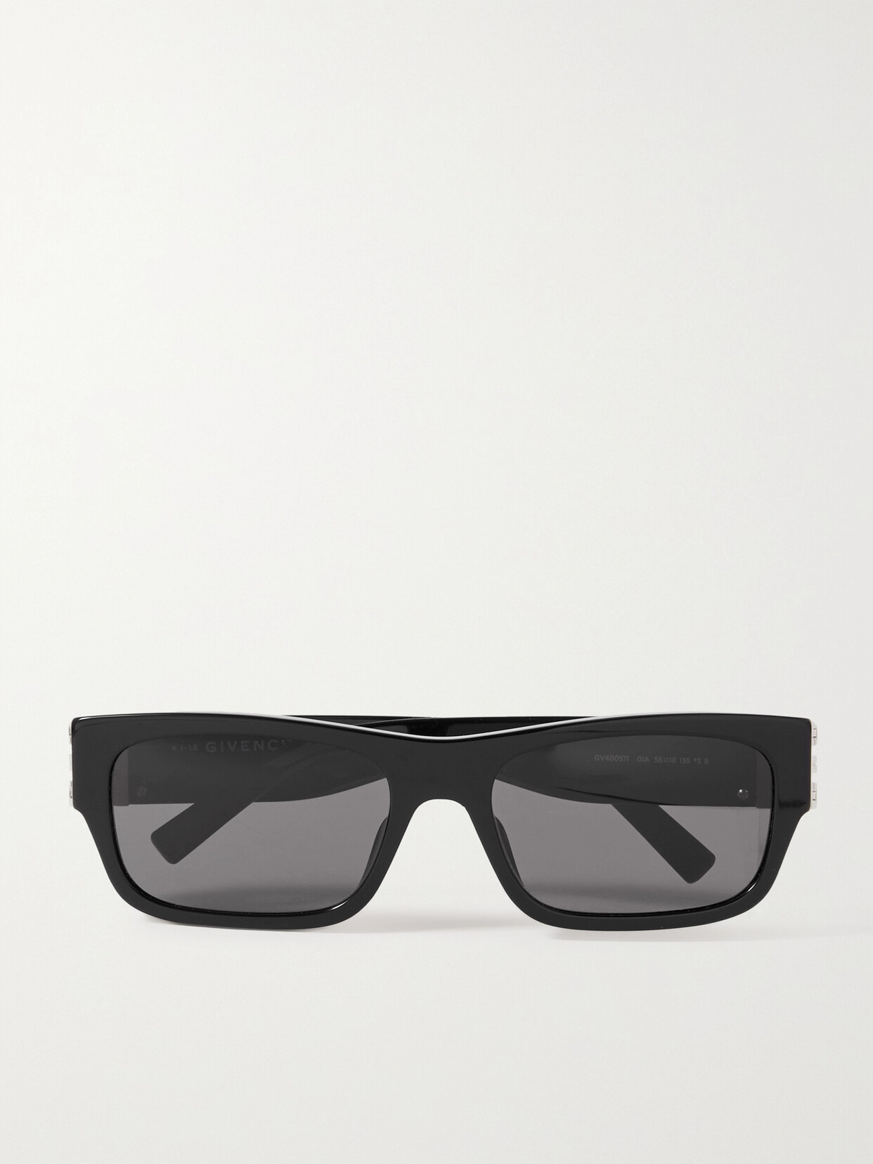 Givenchy 4g Rectangular-frame Acetate Sunglasses In Black