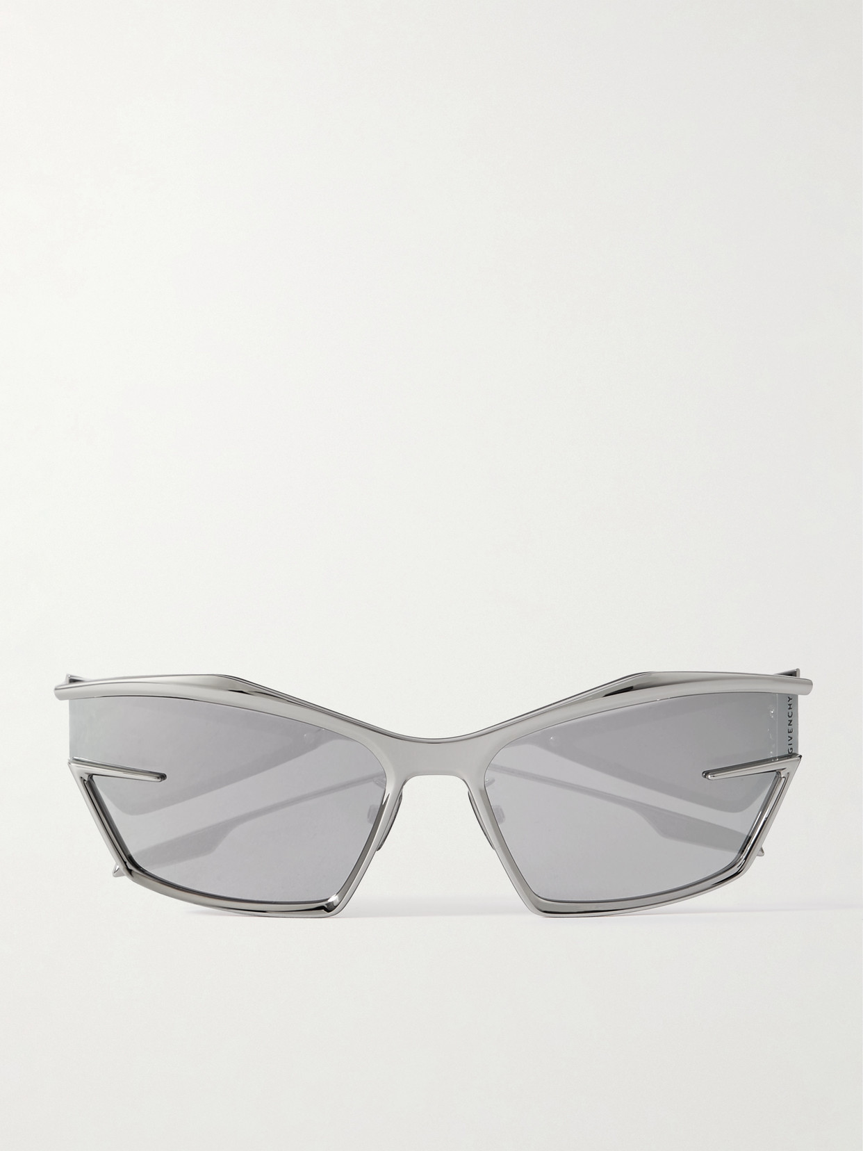 Givenchy - Cat-eye Silver-tone Sunglasses - One size