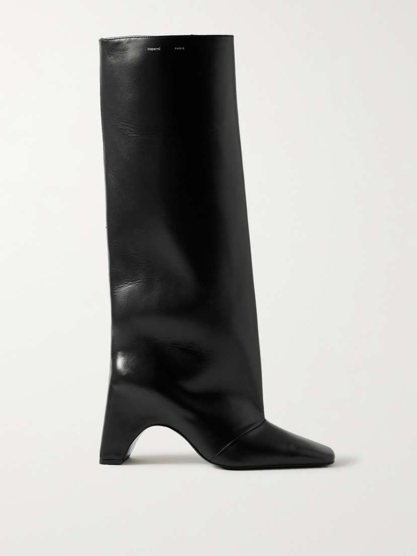 Coperni Bridge Leather Knee Boots