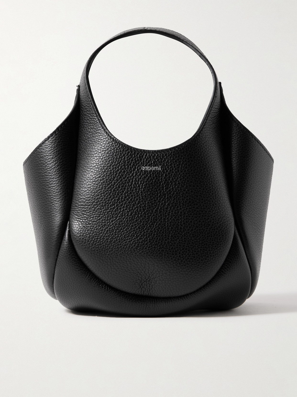 Coperni - Swipe Mini Textured-leather Bucket Bag - Black