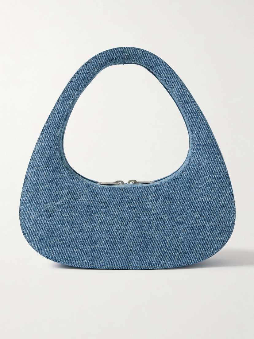 Coperni Swipe Mini Denim Shoulder Bag