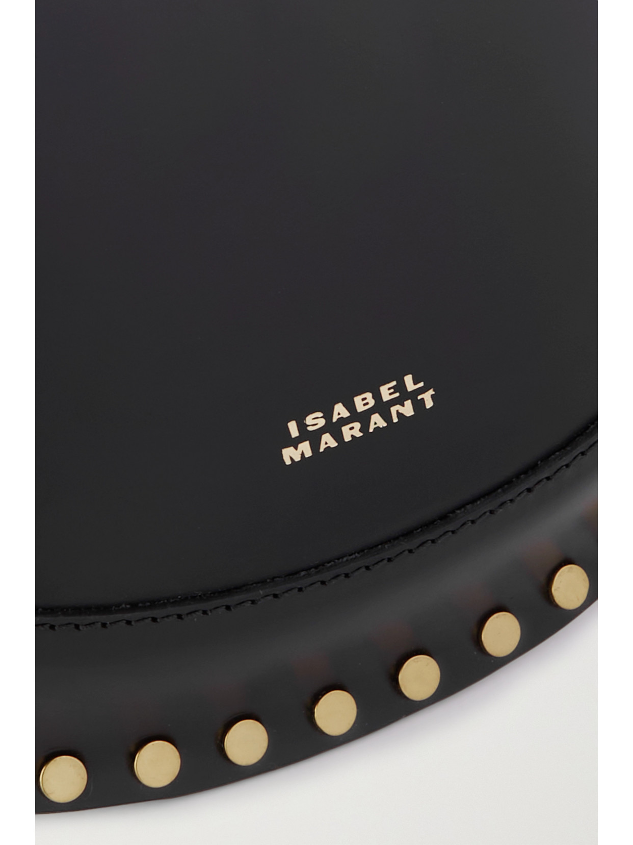 Isabel Marant Skano Studded Leather Belt Bag In Black
