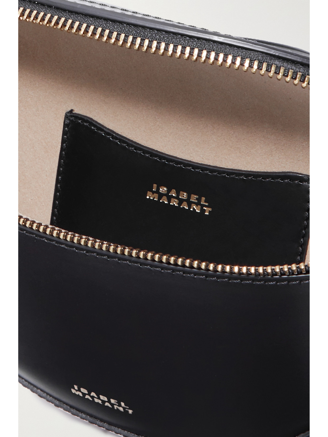 Isabel Marant Skano Studded Leather Belt Bag In Black