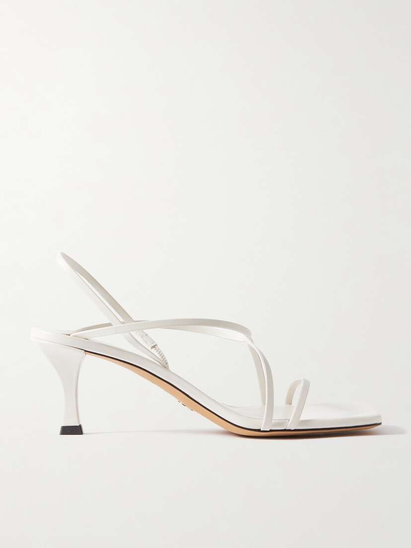 Proenza Schouler Square Strappy Leather Sandals