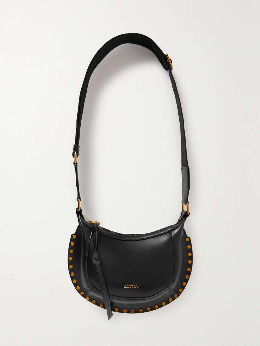 Isabel Marant Mini Moon Stud-embellished Leather Shoulder Bag