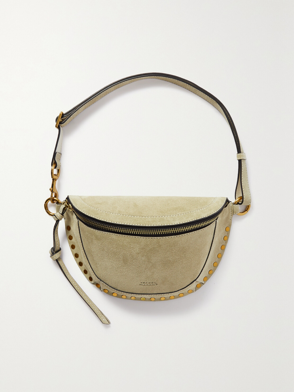 Isabel Marant - Skano Studded Suede Belt Bag - Neutrals