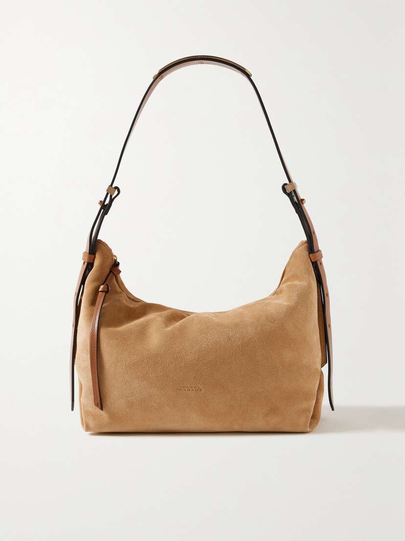 Isabel Marant Leyden Leather-trimmed Suede Shoulder Bag
