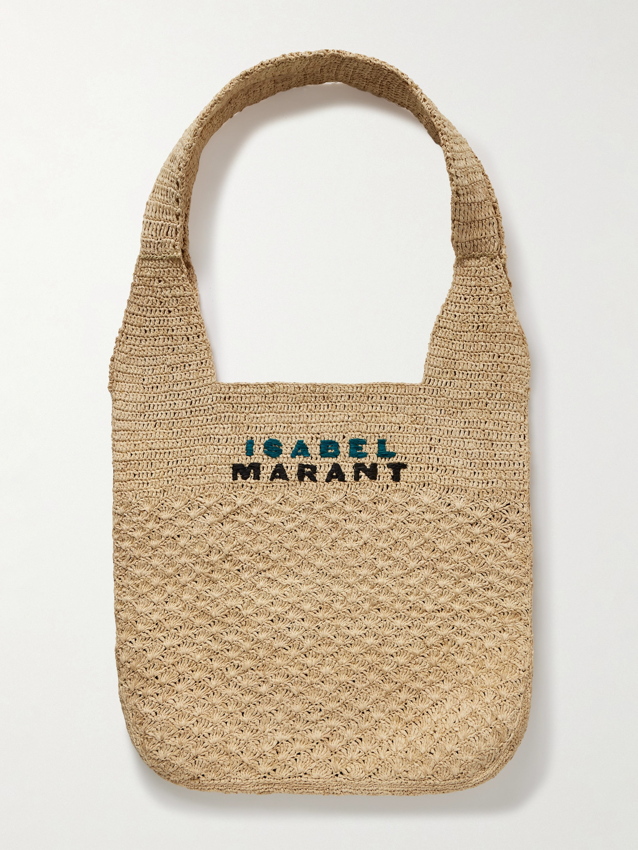 Isabel Marant - Praia Medium Embroidered Woven Raffia Tote - Neutrals