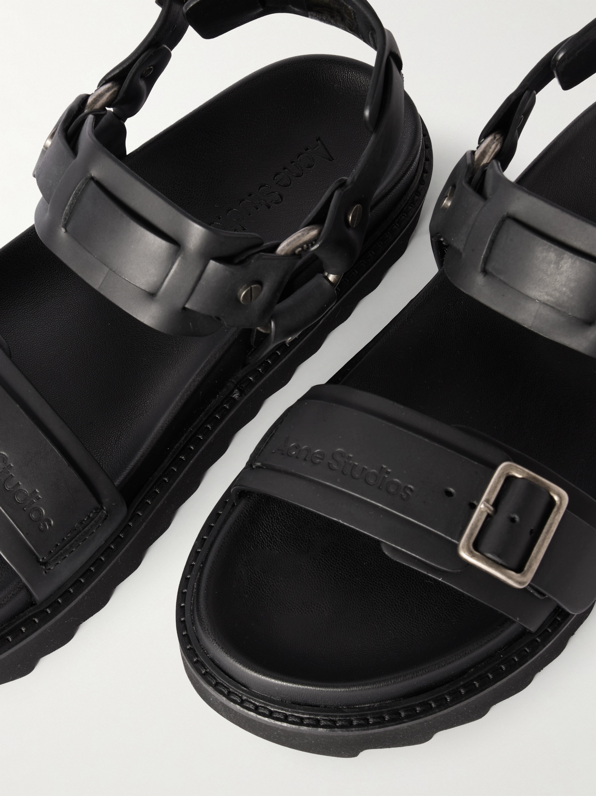 Acne Studios Embellished leather sandals thumbnail