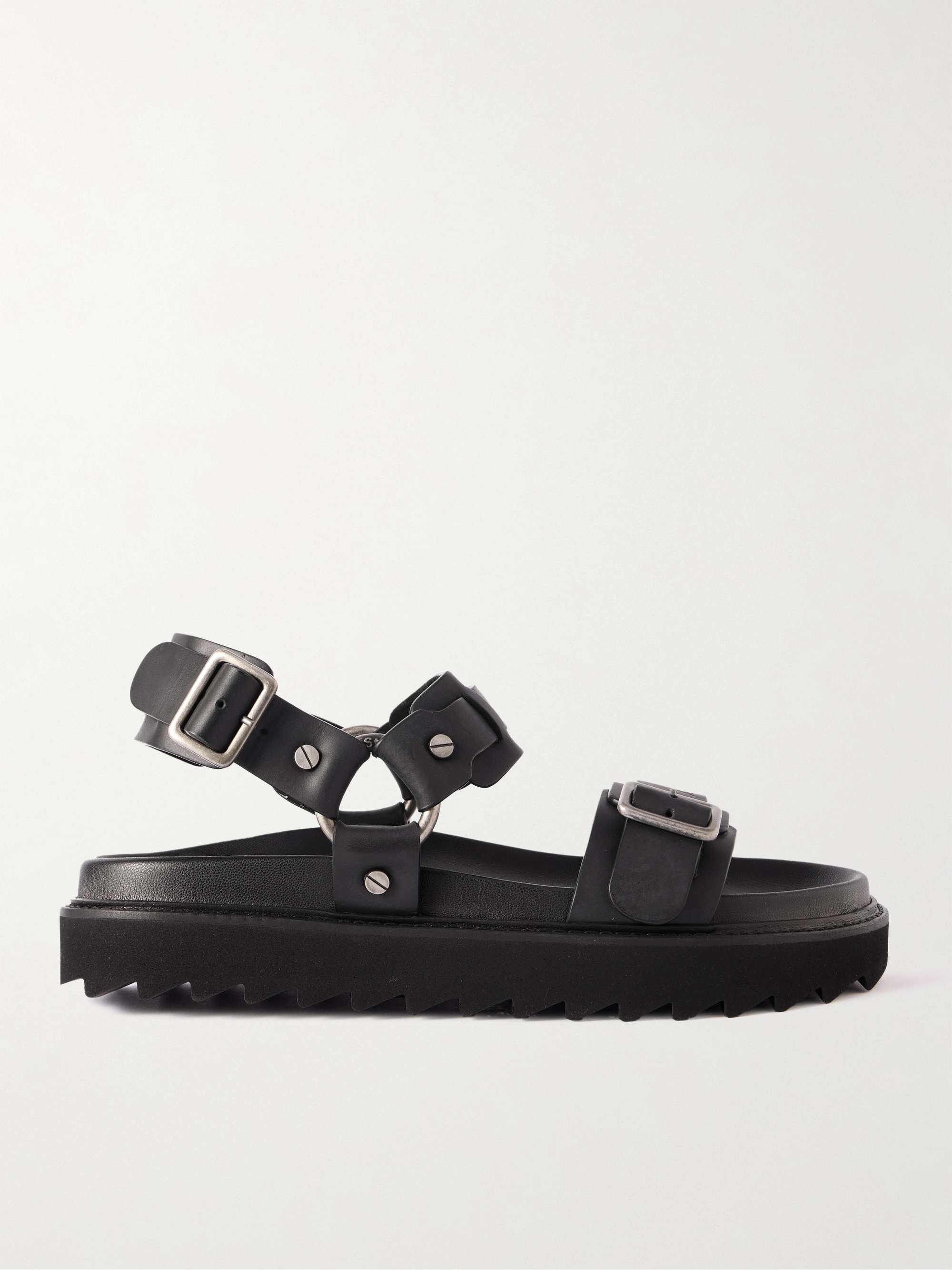 ACNE STUDIOS Embellished leather sandals | NET-A-PORTER ACNE STUDIOS Embellished leather sandals | NET-A-PORTER