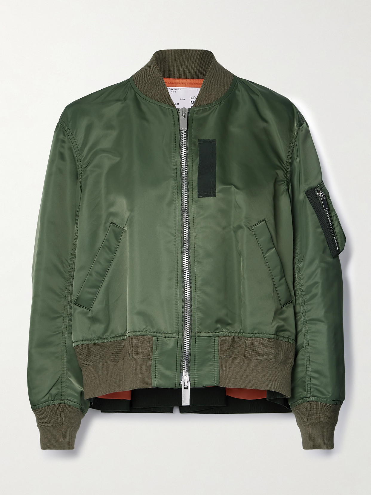 Sacai Shell Bomber Jacket - Green