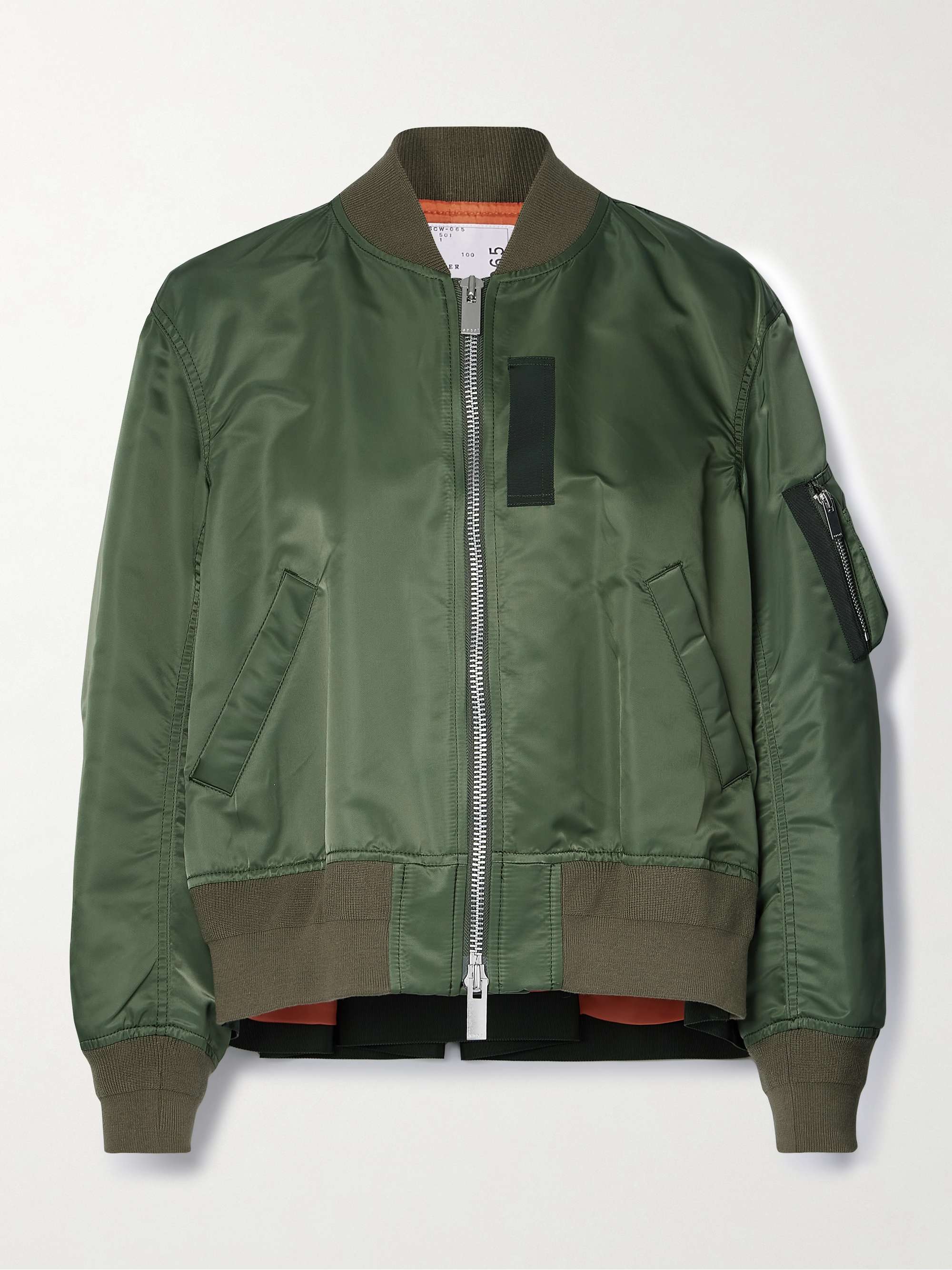 SACAI Shell bomber jacket | NET-A-PORTER