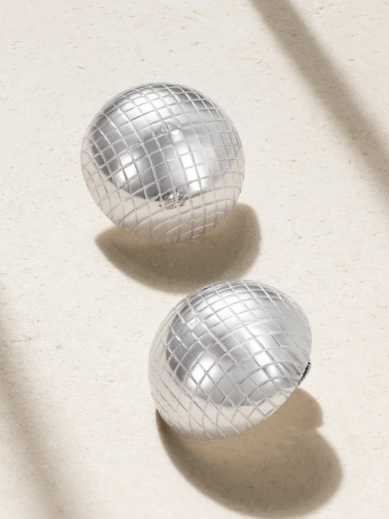 Yvonne Léon Boule Disco 9-karat White Diamonds Earrings