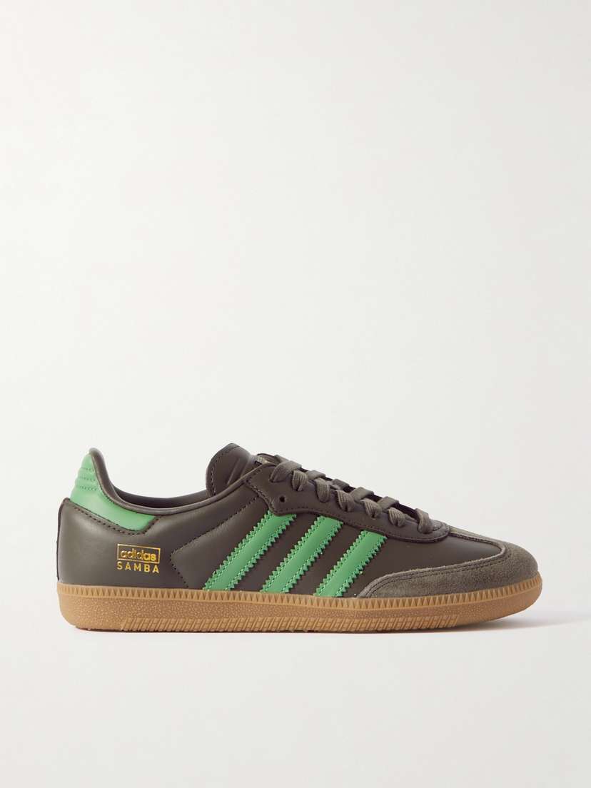 adidas Originals Samba Og Suede-trimmed Leather Sneakers