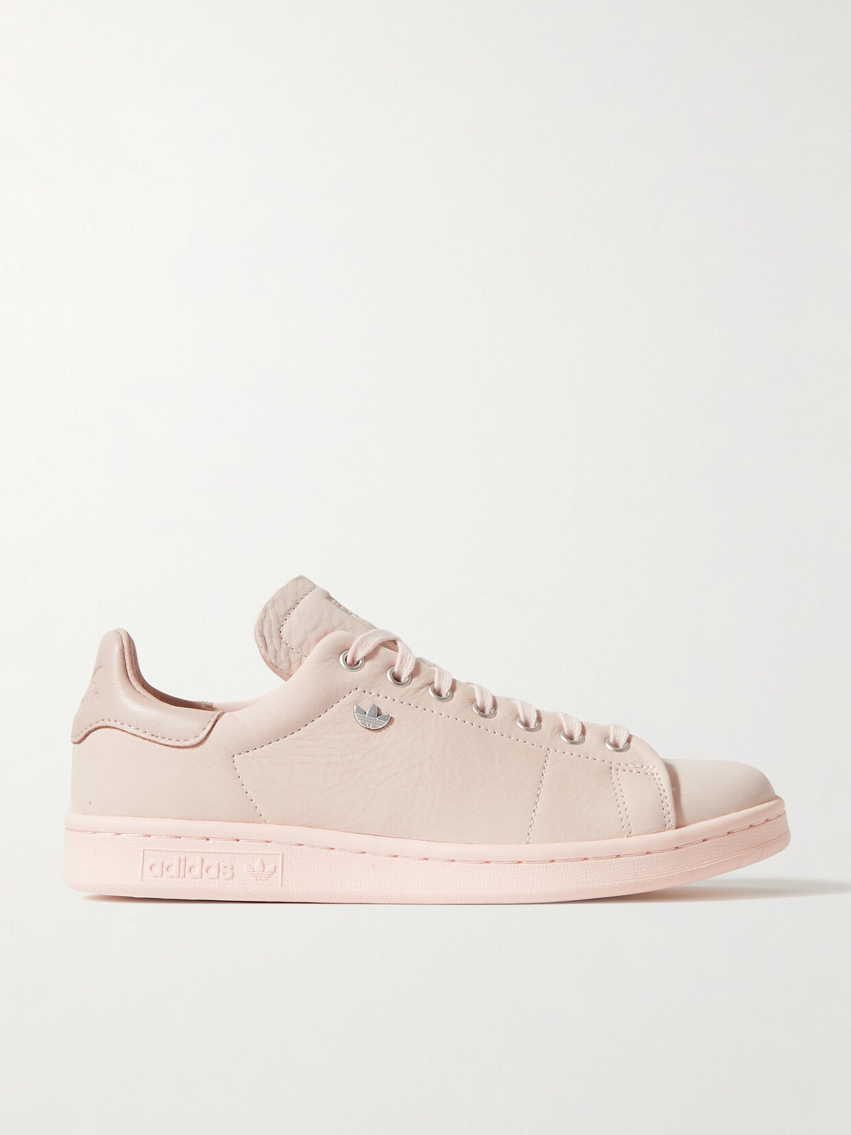 Adidas Originals Stan Smith Lux Suede-trimmed Leather Sneakers In Brown