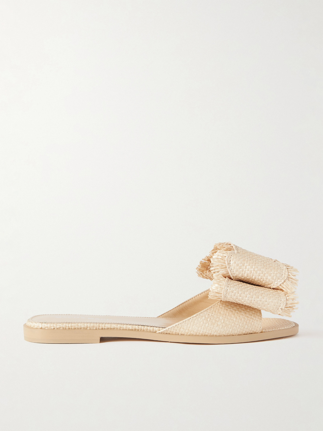 MACH & MACH - Cadeau Raffia Slides - Neutrals