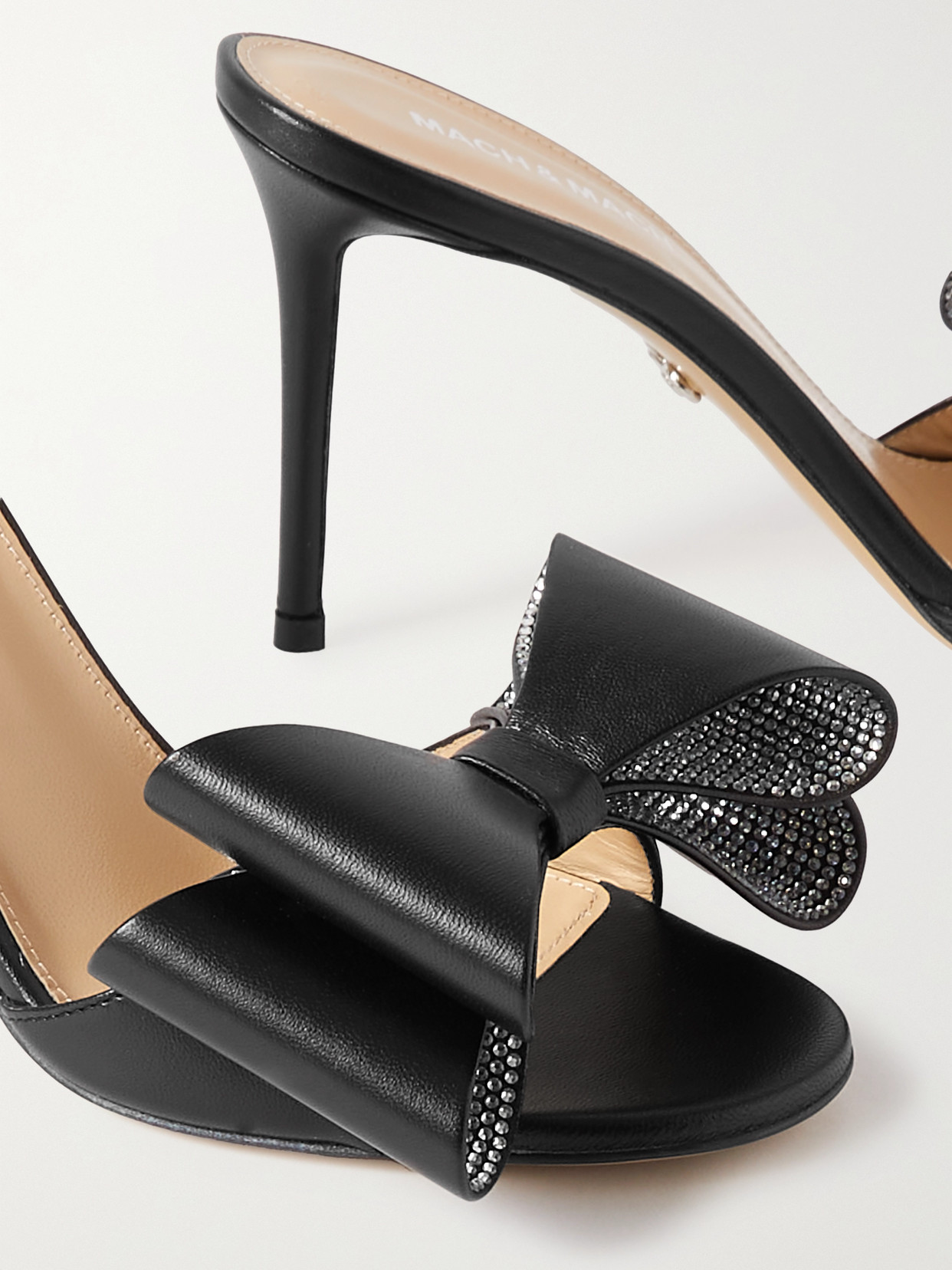 Le Cadeau Crystal-Embellished Mules