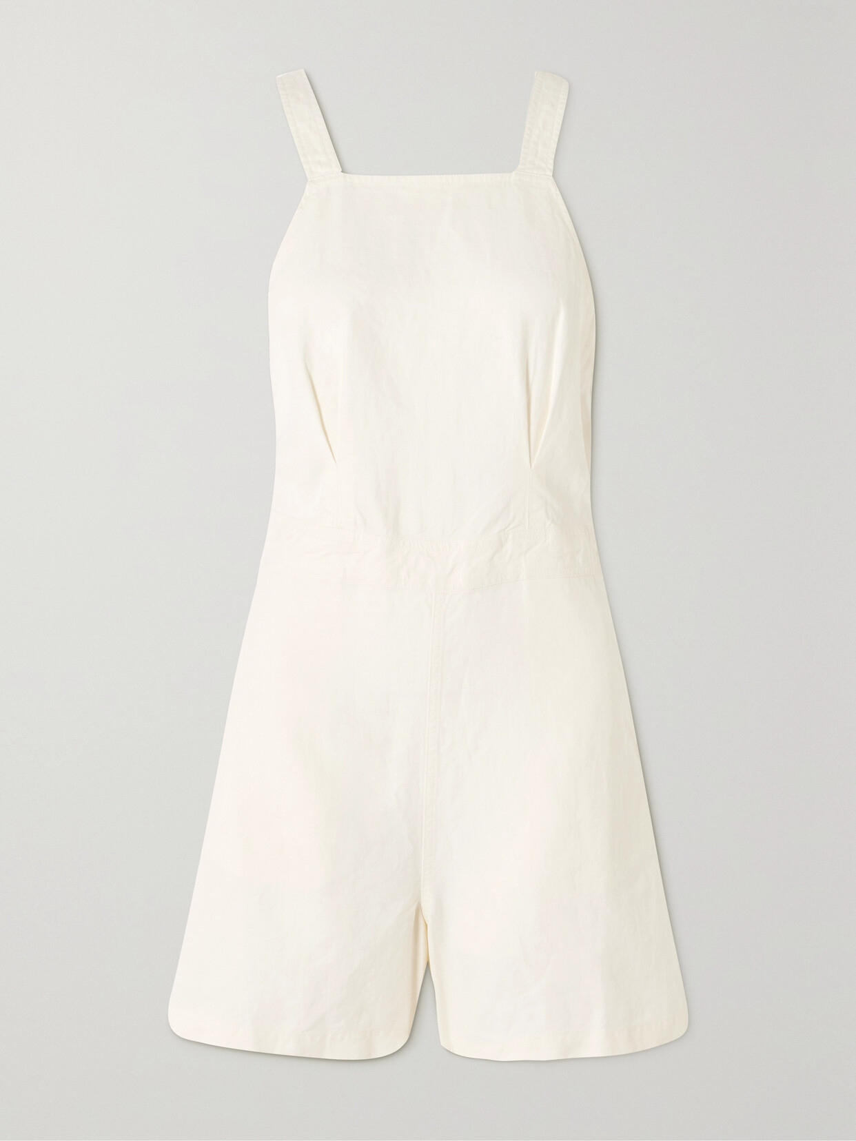Polo Ralph Lauren Paneled Hemp Playsuit - Cream