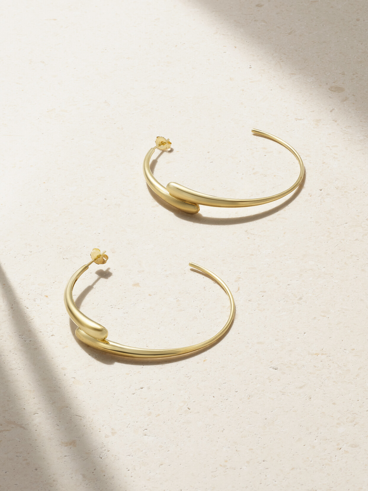 Jennifer Meyer Double Dome Medium 18-karat Gold Hoop Earrings