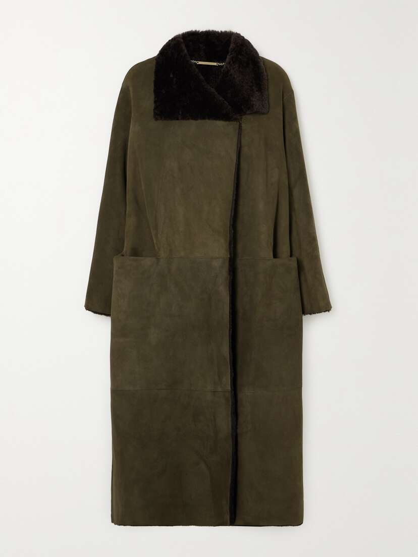Nour Hammour + Net Sustain Birthday Reversible Shearling Coat