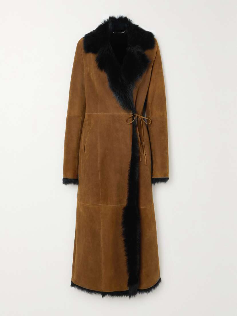 Nour Hammour + Net Sustain Joni Paneled Shearling Coat