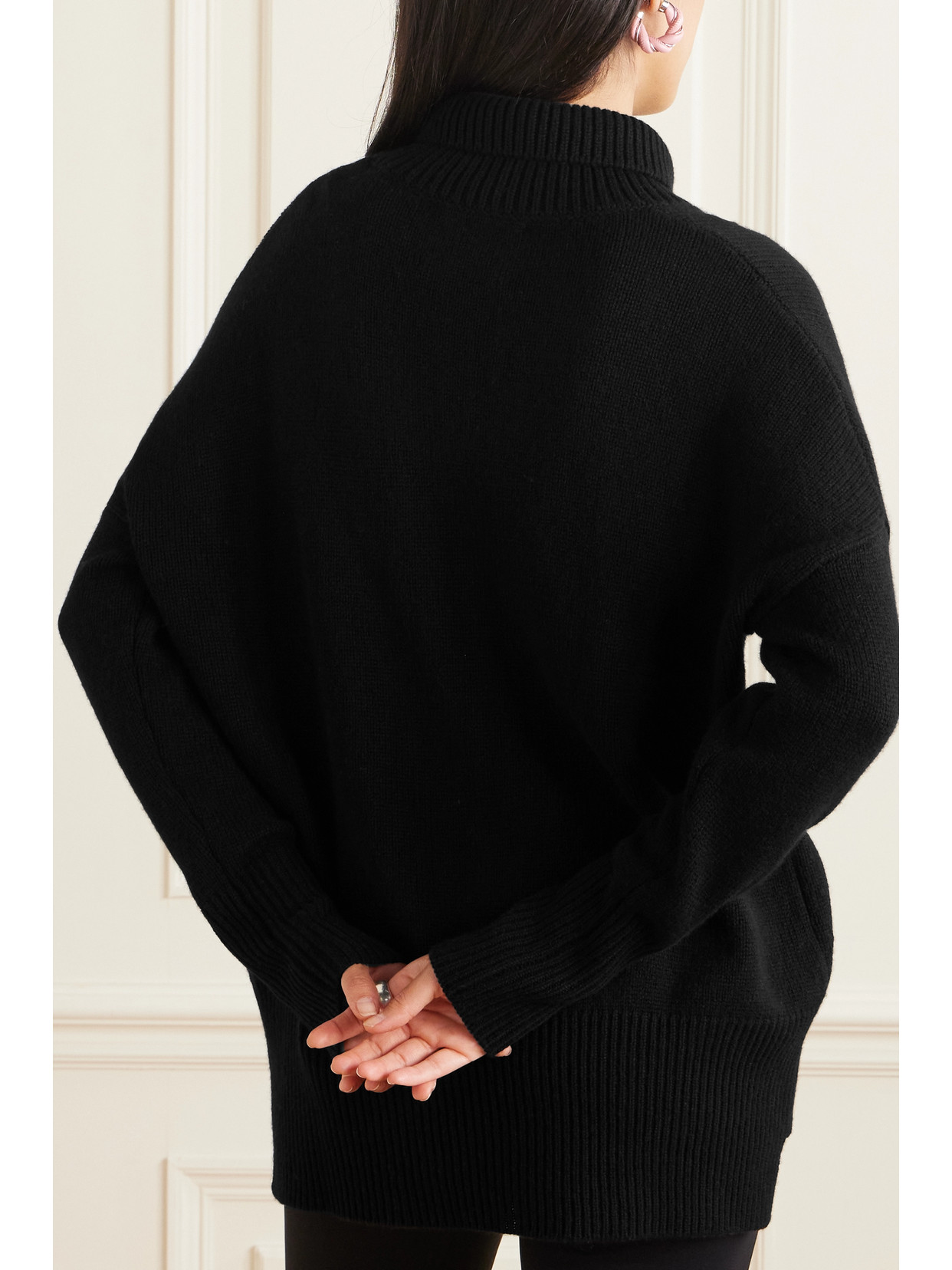 Lisa Yang Heidi Cashmere Turtleneck Sweater In Black