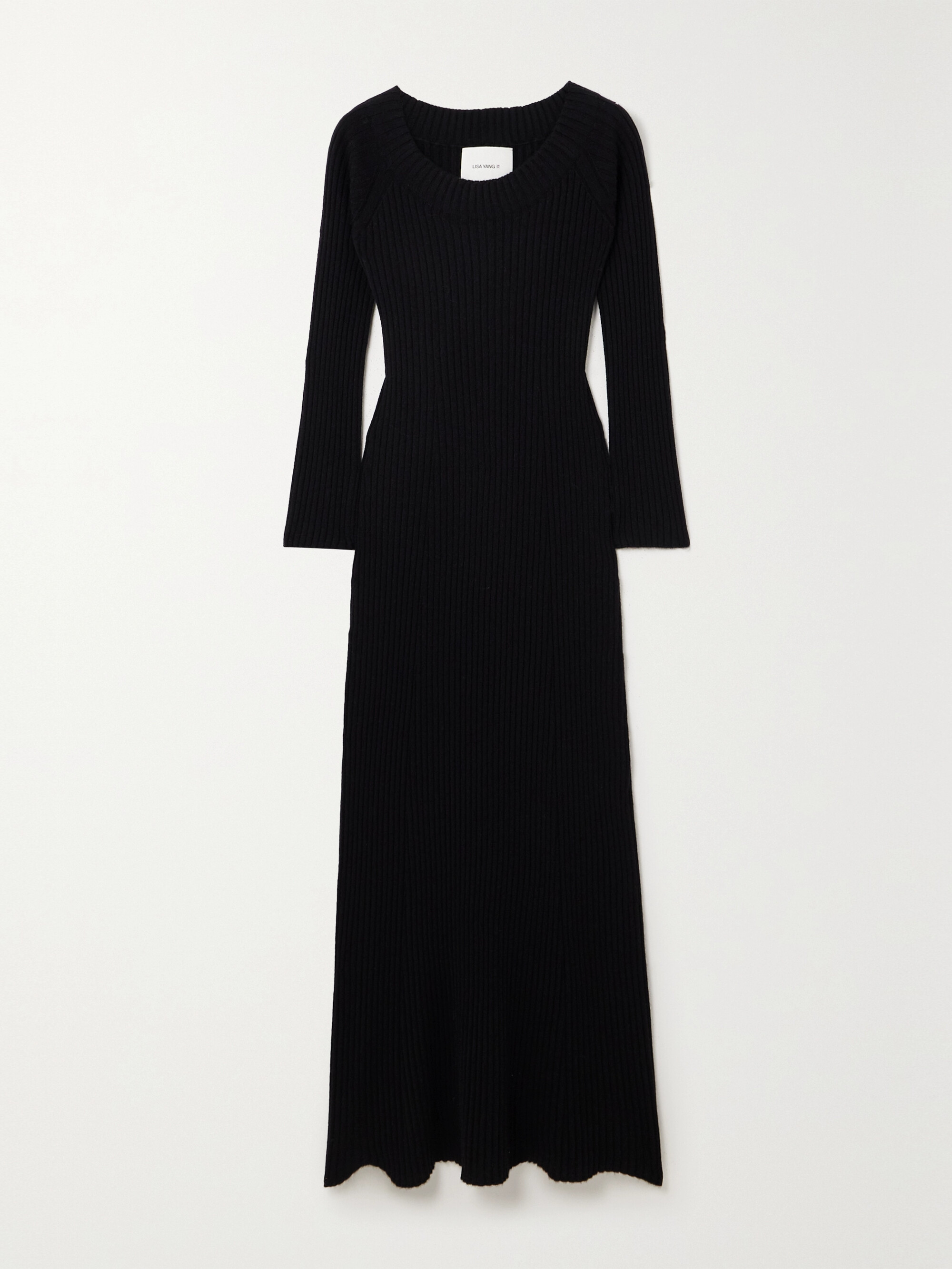 LISA YANG Marvin ribbed cashmere midi dress thumbnail