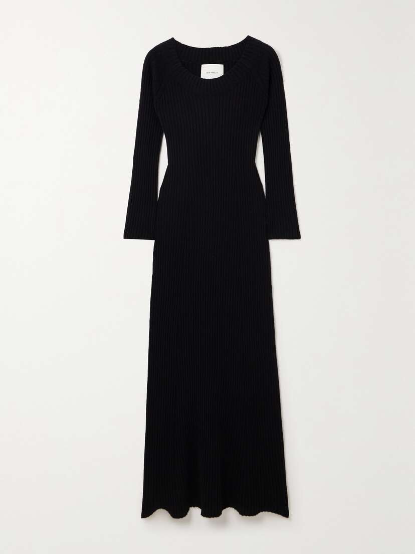 Lisa Yang Marvin Ribbed Cashmere Midi Dress
